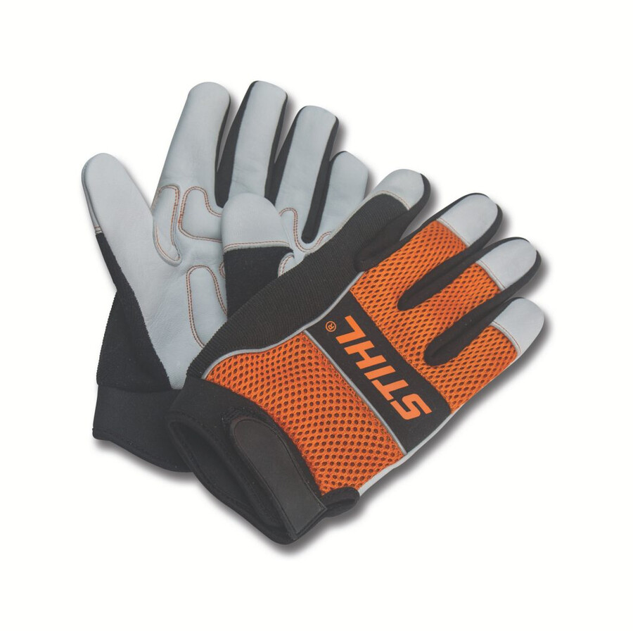 guantes con espalda de malla